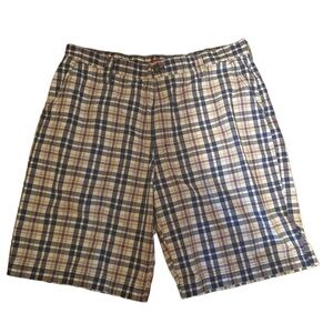 Men’s‎ IZOD Blue Plaid Shorts 
Size 38W